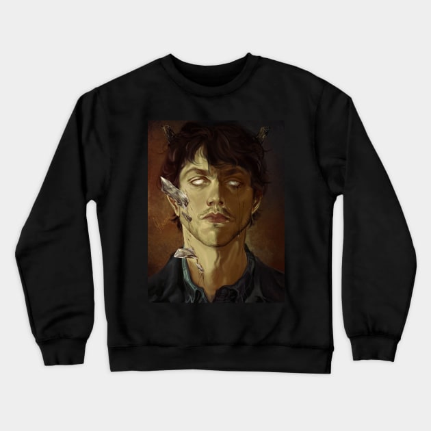 Will Graham - Shards Crewneck Sweatshirt by Krovav